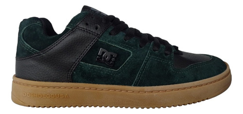 Zapatilla Dc Shoes Modelo Manteca Ss Verde Marrón Exclusiva