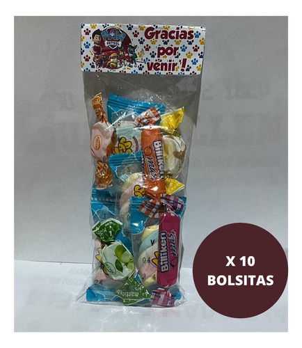 Souvenir Golosinas + Mensaje Personalizado X10u