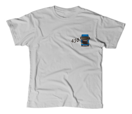 Camiseta T-shirt Masculina Regalo Camión Scania 450 Azul