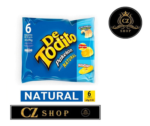 Detodito Natural 45gr C/u X 6 U