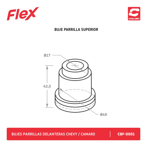 Imagen 2 de 8 de Faster Bujes Elastomero Chevy Parrillas Camaro Collino
