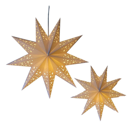 Linterna De Papel Con Estrella De 17.7 Pulgadas Para Navidad