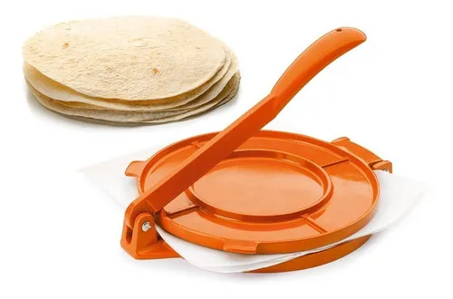 Prensa Para Hacer Tortillas Marca Ibili Color Naranja Prensa Tortillas
