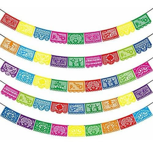 Mexican Party Banners 5 Packs Fiesta Mexican Party Dia ...