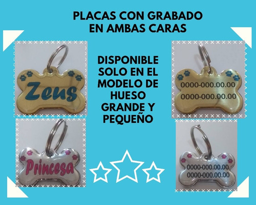 Placas Identificadoras Para Mascotas En Aluminio