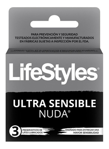 Preservativos Lifestyles Condones Con Latex 3 Unidades