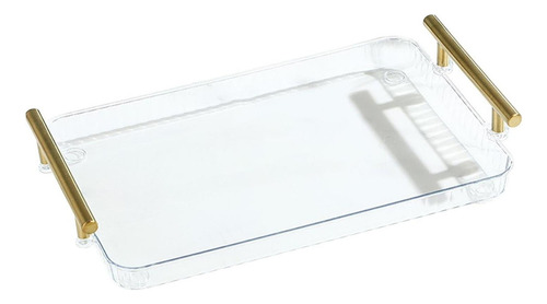 V Bandeja De Servicio Rectangular Con Asas For Mesa De Café