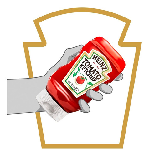 Ketchup Heinz Tradicional 397g - Embalagem Com 16 Unidades