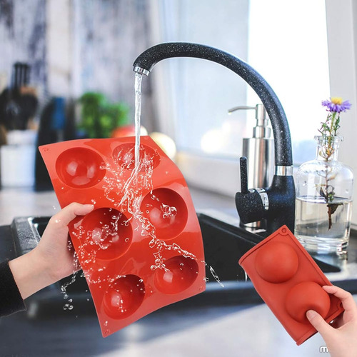 Molde De Silicona Para Bomba De Chocolate Caliente 3 Pzs