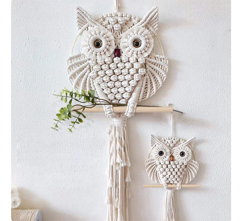 2 Pieza Macrame Buho Para Colgar Pared Tapiz Bohemio