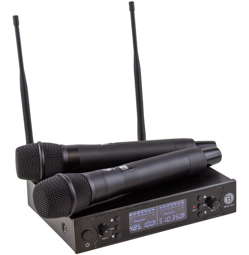 Micrófono Inalámbrico Doble De Mano Uhf