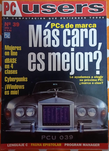 Revista Pc Users Argentina N° 39 1994