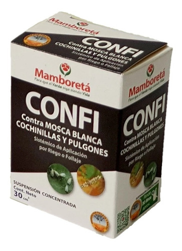 Imagen 1 de 3 de Mamboretá® Confi Mosca Blanca Pulgones Cochinilla Trips 30cc