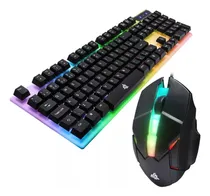 Comprar Kit Teclado E Mouse Gamer Usb Rgb Notebooku002Fpcu002Fcomputador Mouse Preto Teclado Preto