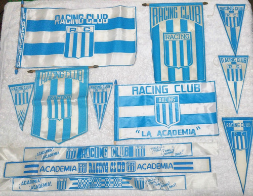 Coleccion Banderas Vinchas Banderines Racing Club Rac 01