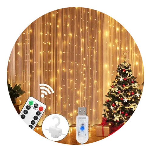 Cortina Led De 3 X 3 M Para Decoración De Bodas Y Fiestas, 3