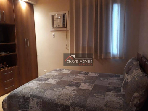 Apartamento Com 2 Dormitórios À Venda, 82 M² Por R$ 380.000,00 - Embaré - Santos/sp - Ap2900