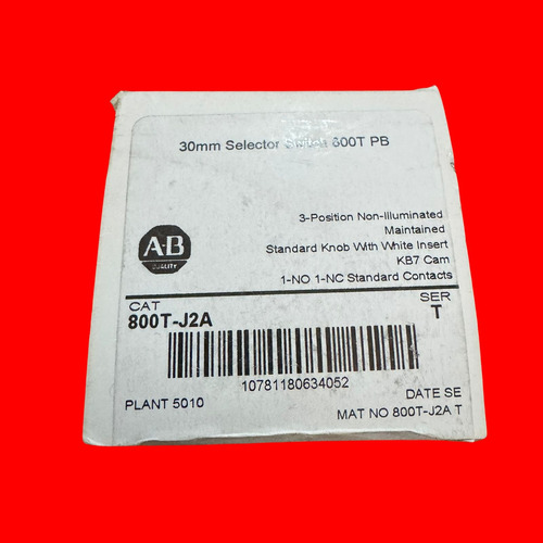 Botón Pulsador Electromagnético Allen-bradley 800t-j2a 24mm