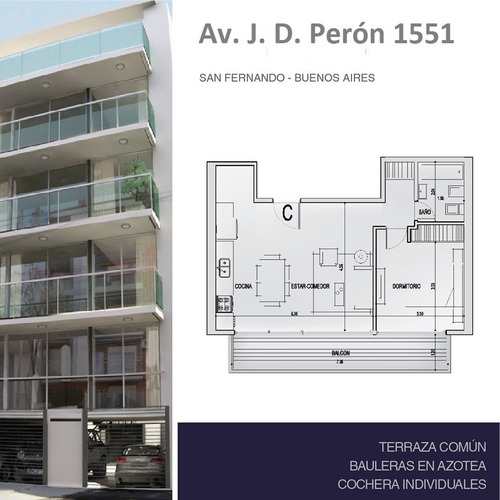 Imagen 3 de 3 de Departamento A Estrenar En Centro De San Fernando