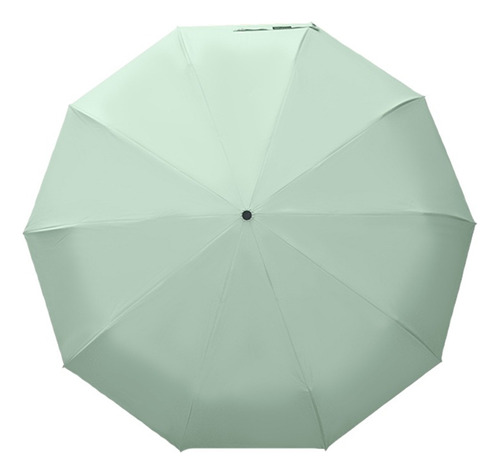 Sombrilla Manual De Bolsillo Filtro Uv 10 Varillas Dobles Color Menta Diseño De La Tela Liso