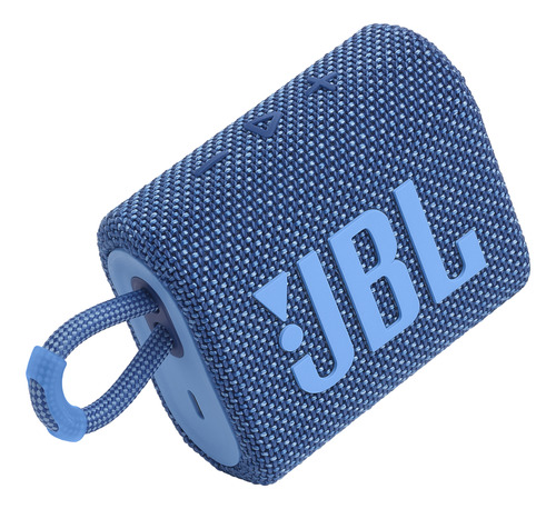 Caixa De Som Portátil Bluetooth Jbl Go 3 Eco Azul 