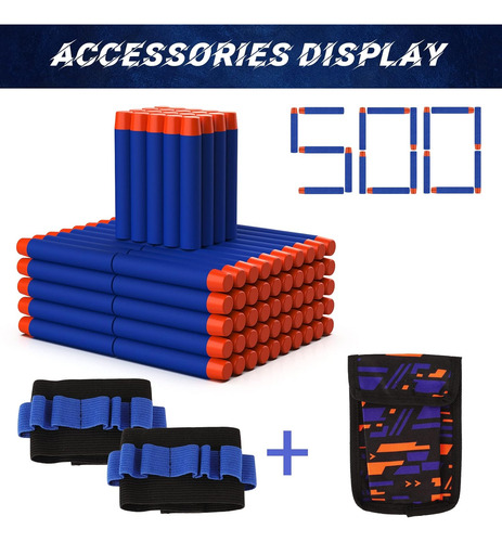 Tudaymol Nerf Balas 500 Dardo Oficial Para Nerf N-elite ...