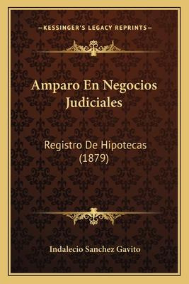 Libro Amparo En Negocios Judiciales : Registro De Hipotec...