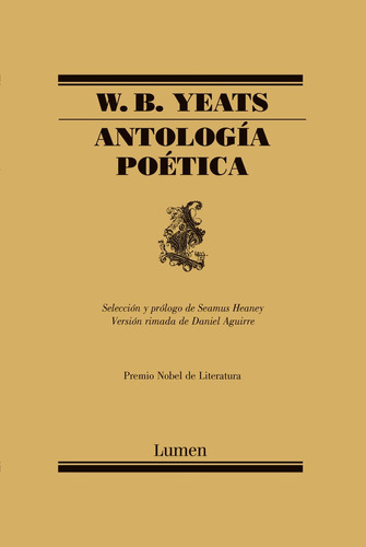 Libro Antologã­a Poã©tica - Yeats, William Butler