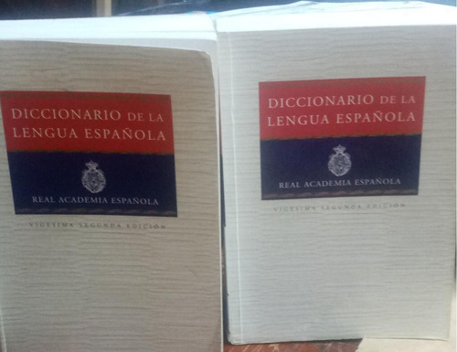 Libro Diccionario De La Lengua Española 2 Tomos