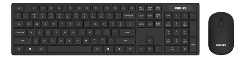 Combo Teclado Y Mouse Inalambrico Philips C602 Español Pc