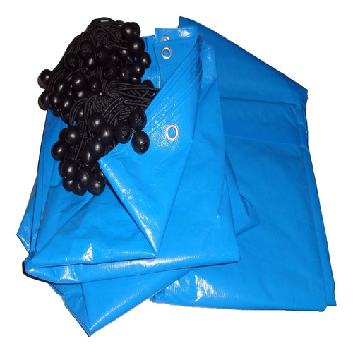Capa Para Piscina 7x5 Lona Proteção Cobertura Térmica Azul