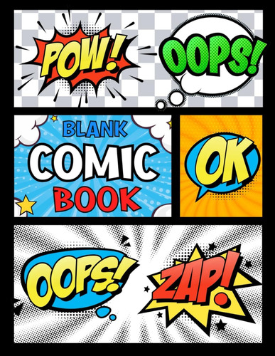 Libro: Blank Comic Book: Draw Your Own Comics For Adults, Te