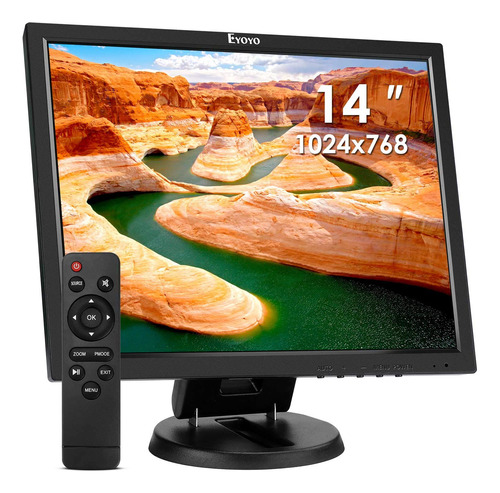 Eyoyo Monitor Hdmi Lcd De 14 Pulgadas 1024 X 768 Pantalla Vg