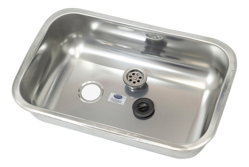 Imagen 1 de 6 de Pileta Bacha De Acero Inoxidable Cocina Simple 52 X 32 X 13