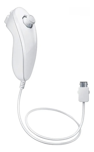 Nintendo Wii Controle Joystick Nunchuk Branco 100%