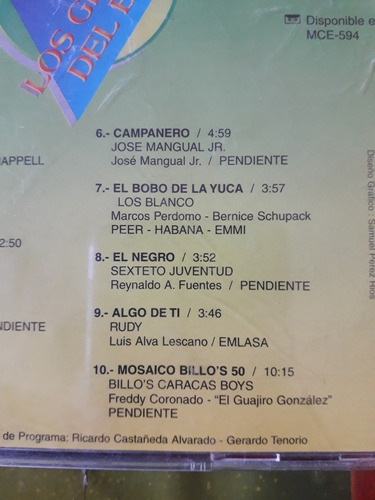 Los Grandes Del Baile Dimensional Latina Rudy Los Blanco Cd (Usado)