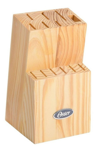 Juego de cuchillos Lindbergh Oster de acero inoxidable de 14 piezas, color negro