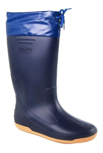 Bota De Lluvia Con Cuello Náutica Goma Impermeable 39/44