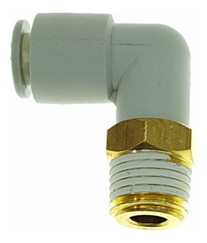 Racor Conector 90° Smc Kq2l08-02s Rosca 1/4 Mang. 8mm 2 Pzas