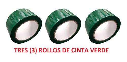 Imagen 3 de 5 de Cinta Verde Adhesiva X 3 Unidades E