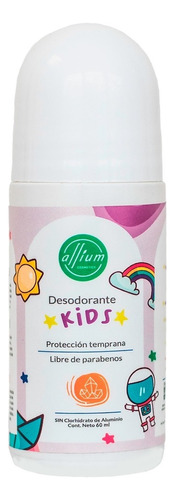 Desodorante Natural Unisex Para Niños - Kids Roll On 60 Ml