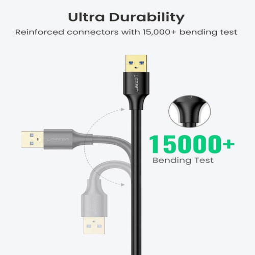 Imagen 4 de 6 de Cable Usb 3.0 Ugreen Extension Macho A Hembra 2m