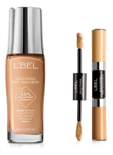 Pack Base De Maquillaje Solutions Pro Hialuron De Lbel Avellana