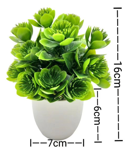1 Juego De 4 Plantas Artificiales Con Macetas Para Decoració