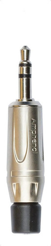 Plug P2 Estéreo, Ks3p, 3.5mm, Phone Str, Metal Amphenol