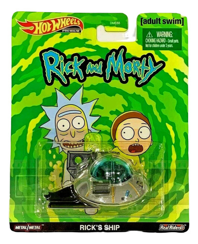 Hot Wheels Rick And Morty - Rick S Ship Cinza