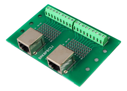Placa De Terminales De Tornillo Con Conector Ethernet Rj45 B