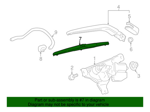 2-pc Kit Genuine Prius C ( 12-19) Rear Wiper Blade 85242 Bbd