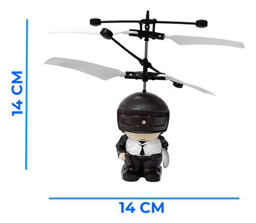 Mini Dron Helicóptero Forma Ninja Juguete Sensor Anti Choque
