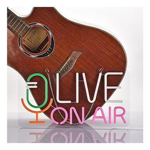 Geewkooy Live On Air Letrero De Neón Para Barra De